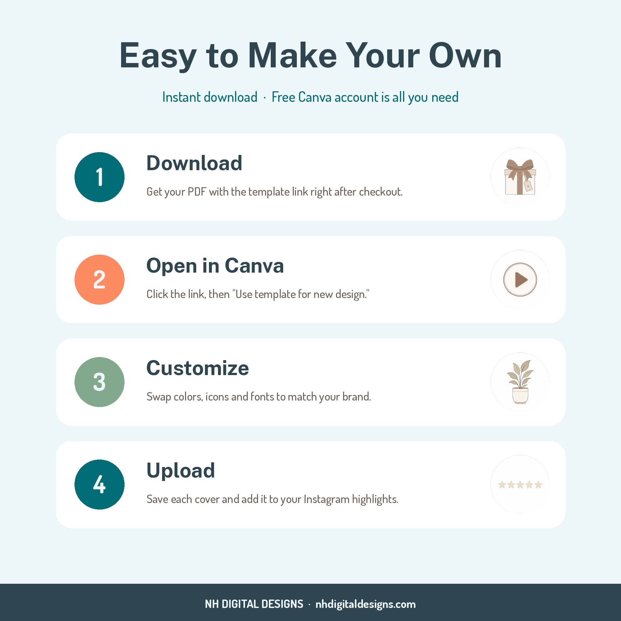 How to customize highlight covers in Canva in 4 steps
